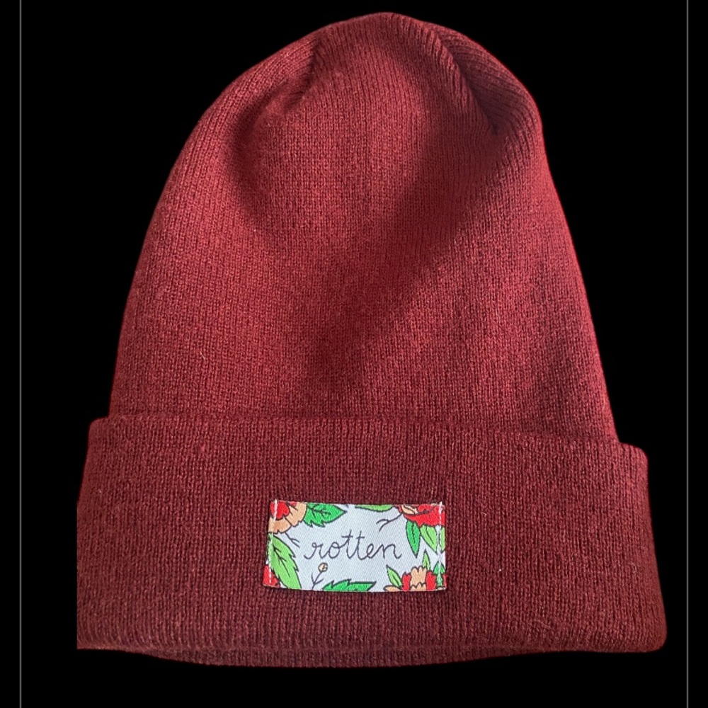 Stay Home Club toque with Floral ‘rotten’ Patch